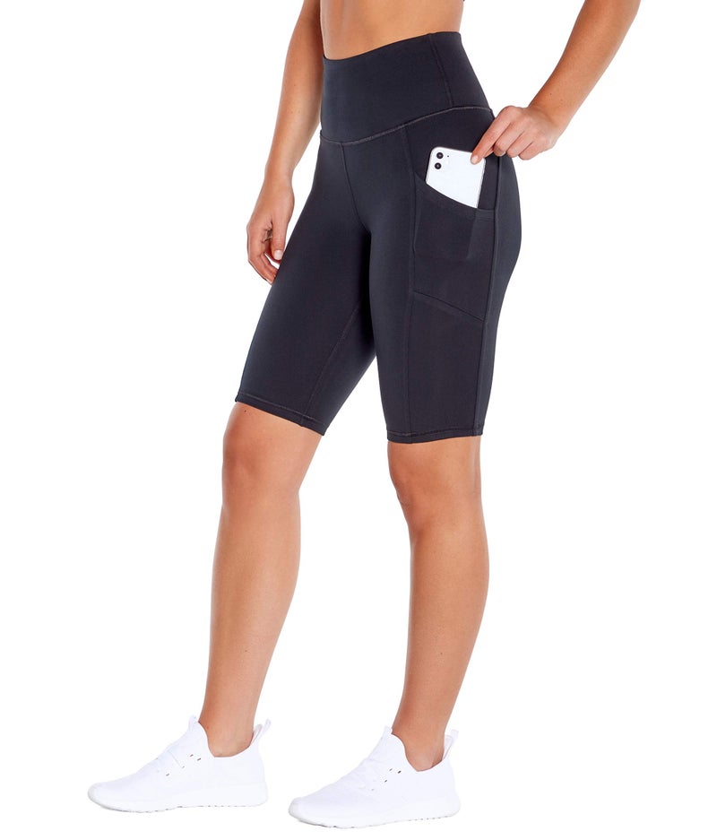 Marika Women's Olivia High Rise Tummy Control Bermuda Short, Black, Small - Image 1
